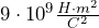 9\cdot 10^{9} \frac {H\cdot m^2}{C^2}