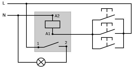 Какво е импулсно реле - схема на свързване за управление на осветлението