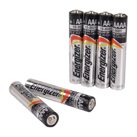 Външният вид на батерията Energizer AAAA. 